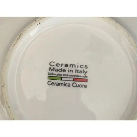 Ceramica Cuore Made in Italy Tuscan Poppies 8.5” Bowl